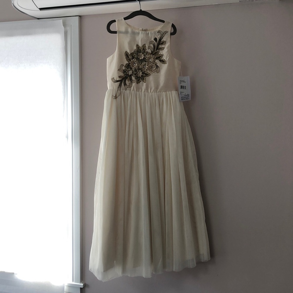 Badgley Mischka Girls GORGEOUS gown size 7 NWT!